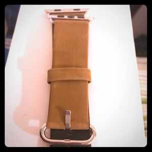Brown Swede Apple Watch band replacement